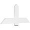 Ekena Millwork Eugene Architectural Grade PVC Gable Bracket, 48"W x 22"H x 2"D x 6"F, 11/12 Pitch GBP048X22X0206EUG00 - alternate 1